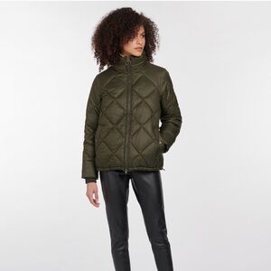 Olive Green Quilted Jacket